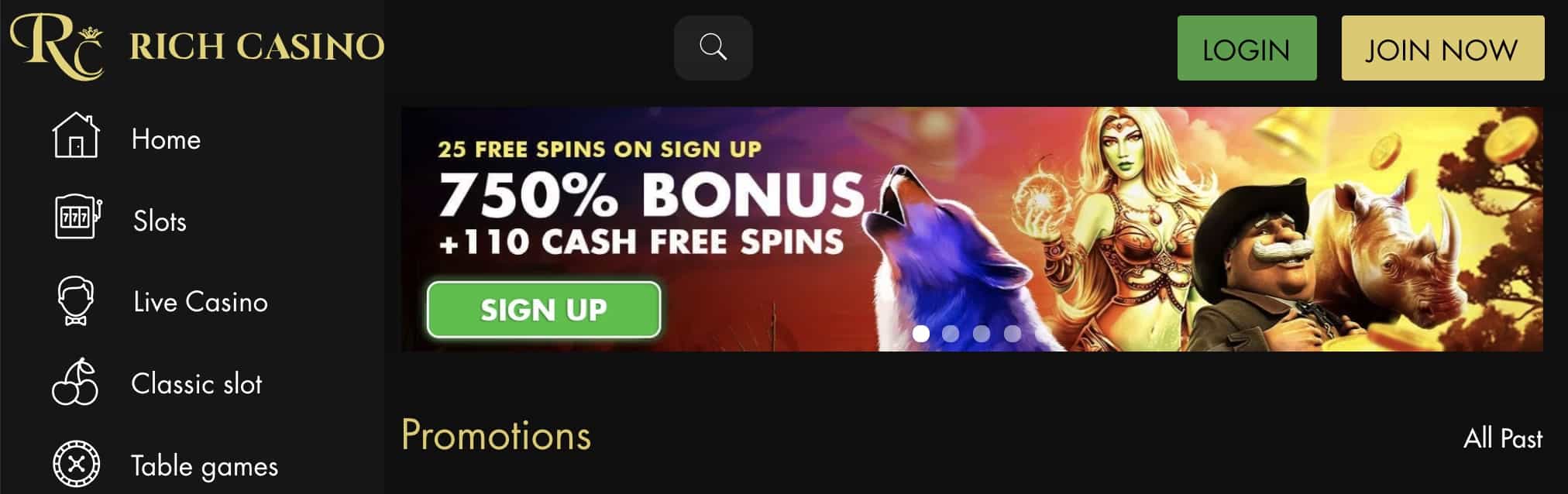 Rich Casino Bonuses Canada